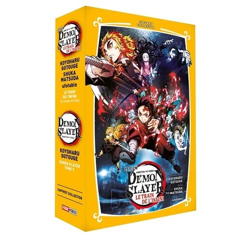 Demon Slayer - Coffret T7 + Roman Jeunesse T3