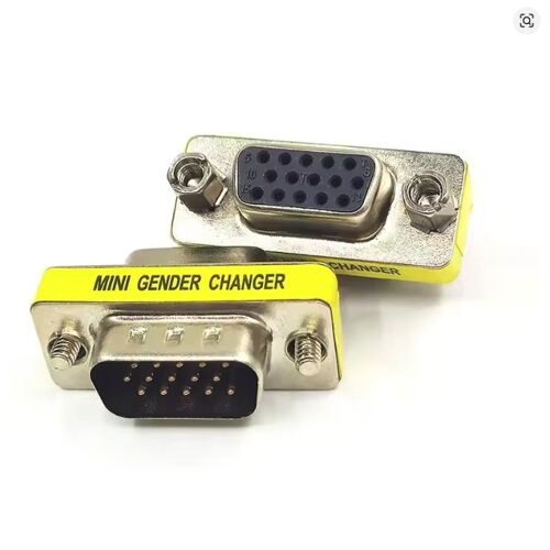 Mini prise VGA mâle femelle 15 broches 3 rangées