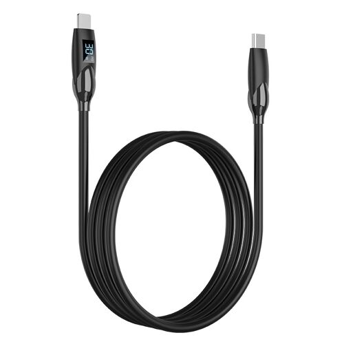 Câble Type-C Vers 8 Pin Charge Rapide 30 W Avec Affichage LED de Puissance 1 m YONIS