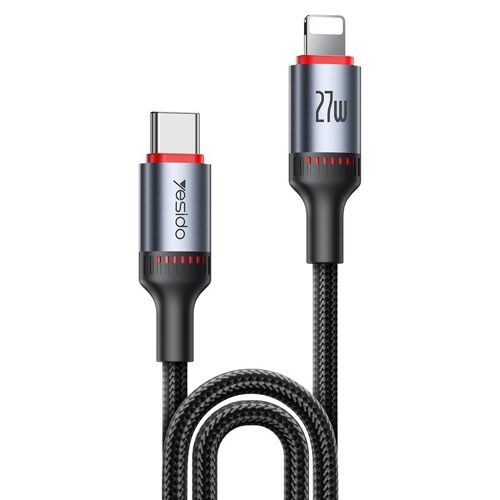 Câble De Charge Et Données USB-C Vers 8 Pin 2 m PD 27 W 3 A TPE Renforcé YONIS