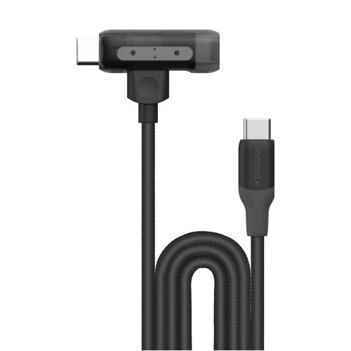 Câble De Charge Rapide Type-C Vers Type-C Et 8 Pin MFi USB 2.0 480 Mbps Noir YONIS