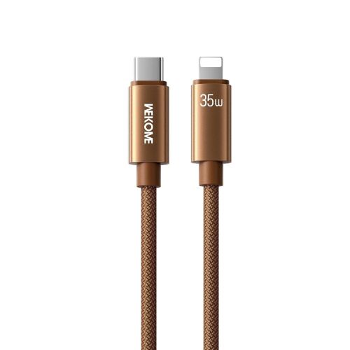 Câble de Données Type-C vers 8 Pin Charge Rapide 35 W Tressé 1,2 m Marron YONIS