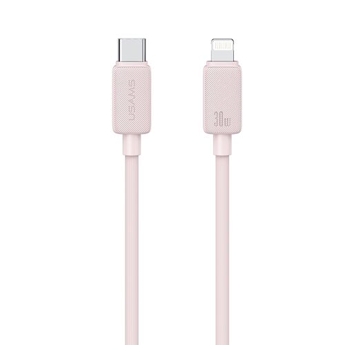 Câble USB-C Vers 8 Pin 30 W Charge Rapide Et Données 1 m Noir Rose YONIS