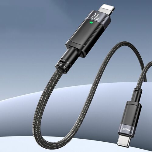 Câble de Charge USB-C vers 8 Pin 1.2 m 27 W à Arrêt Automatique YONIS