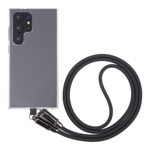 Câble De Données Type-C Vers 8 Pin Tressé Avec Lanière Antiperte 1,2 m Noir Noir YONIS