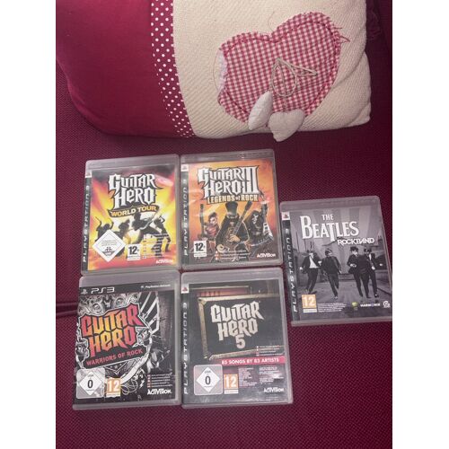 Lot De 5 Jeux Guitar Hero Ps3