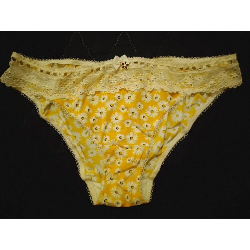 Culotte Jaune Fleurs Blanches 38 M Brigitte Bardot Neuve.