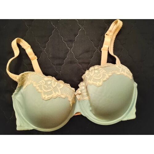 Soutien Gorge Vert Pastel Dentelle Blanche 100d Hunkemoller.