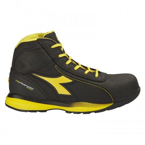 Chaussures De Sécurité Hautes Glove Hyperform Mid S3s Fo Hro Sr Esd - Noir Et Jaune - 40 Diadora Utility