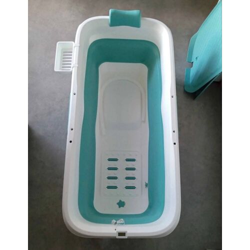 Baignoire pliante XXL avec couvercle et affichage digital – Neuve