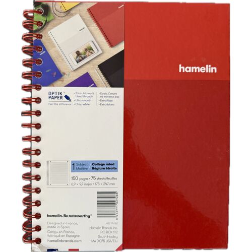 Cahier Hamelin Optik Paper Rouge – 150 Pages