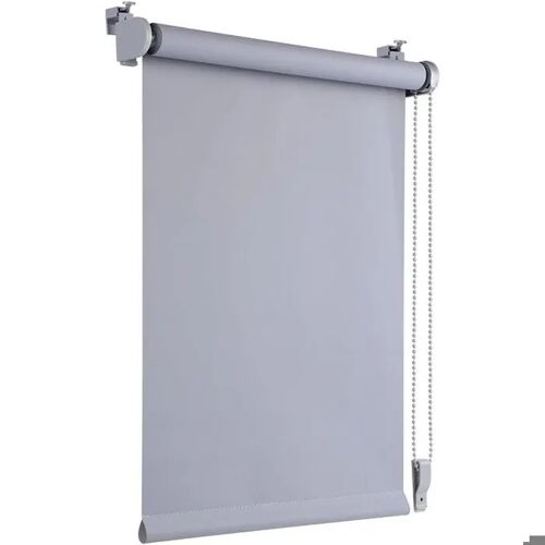 Store Occultant Thermique Sans Perçage Gris Clair 40x130cm, Polyester Oeko-Tex, Klemmfix, Idéal Chambre, Salon, Salle De Bain