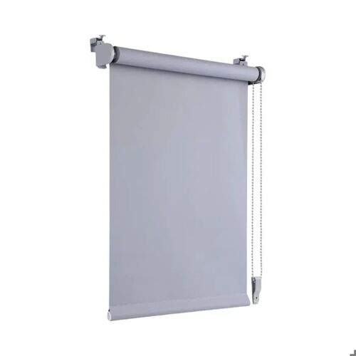 Store Occultant Thermique Sans Perçage Gris Clair 45x160 Cm, Montage Facile Klemmfix, Isolation Été/Hiver, Occultation Totale