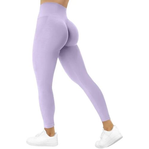 Legginsy Sportowe Tayoea Damskie Wysoki Stan Push-Up Scrunch Butt Fioletowe Xl Bezszwowe Nieprze¿Wituj¿Ce Materia¿ Premium Do
