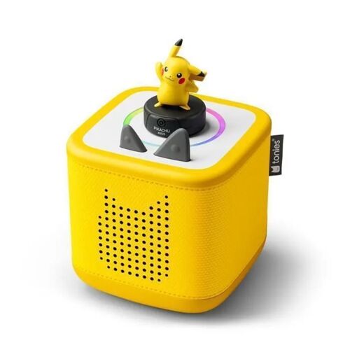 tonies Mon Premier Coffret Toniebox 2 - Pokémon : Jaune Éclair & Tonie Pikachu, boîte à Histoires pour Enfant 1-12 Ans