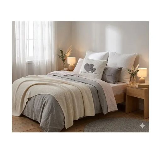 Coussin 45 X 45 Cm Sherpa Coeur