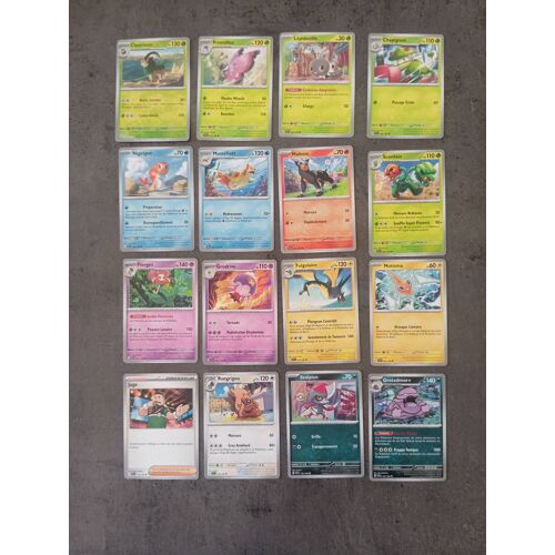 Lot 16 Cartes Pokémon Écarlate Et Violet Sans Doubles