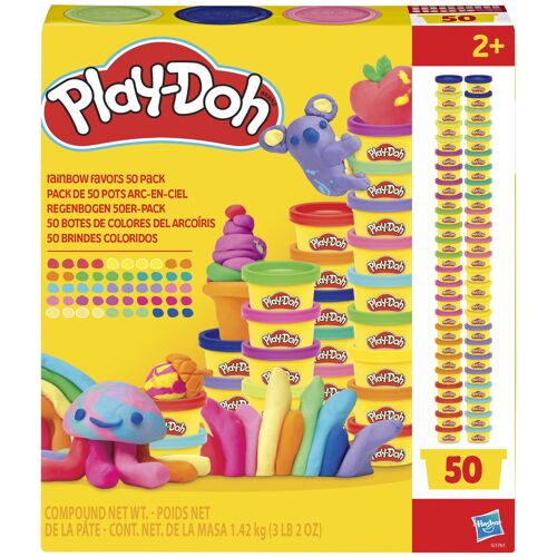 Play-Doh Pack de 50 pots arc-en-ciel