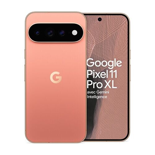 Smartphone Google Pixel 11 Pro XL 6.73" OLED 5G Double SIM 256 Go Rose Pêche
