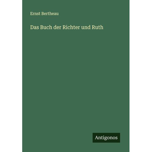 Das Buch Der Richter Und Ruth