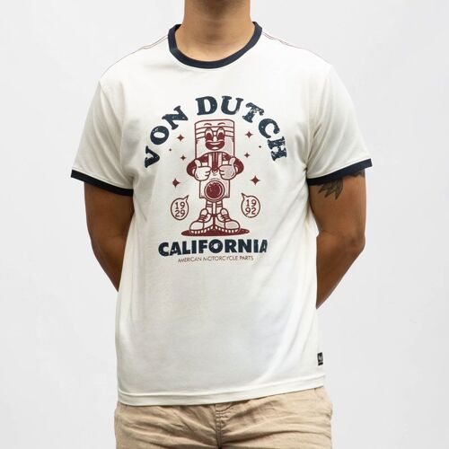 Tee Shirt Mc Stretch Vd/1/Tr/Piston/E Homme Von Dutch