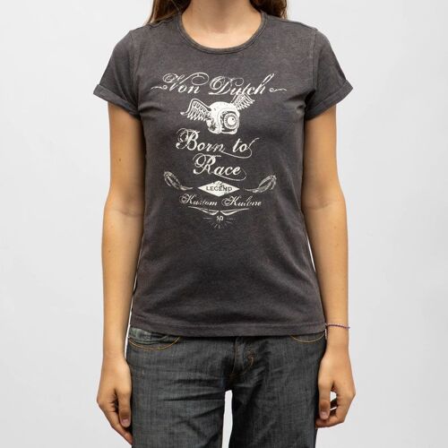 Tee Shirt Col Rond Mc Vd/2/Tr/Rid/An Femme Von Dutch