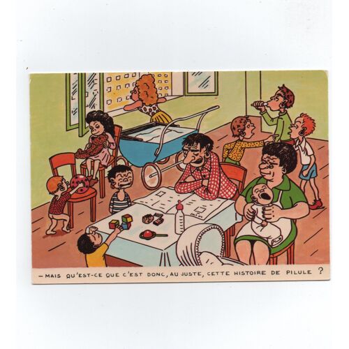 Carte Postale Histoire De Pilule ? , Editions J. Cellard Bron ( Rhône ), Années 70.