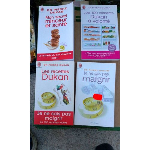 Dr Pierre Dukan : Monde Secret Minceur Et Santé, Les 100 Aliments À Volonté, Les Recettes Dukan, Et Je Ne Sais Pas Maigrir