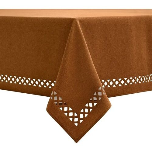 Nappe De Table Rectangulaire Imperméable Effet Lin 140x240 Cm ¿ Élégante Et Pratique Pour Cuisine, Salon, Jardin ¿ Polyester