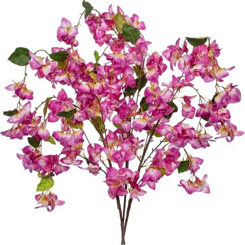 Fleurs Artificielles Bougainvillier Guirlande Suspendue 120cm Rose Soie Synthétique Réaliste Décoration Salon Balcon Mariage