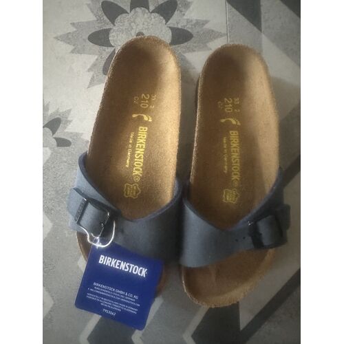 Birkenstock Madrid Bs Tongs Bleu Marine Taille 36