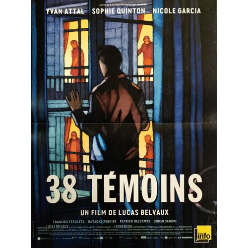 38 Témoins - Véritable Affiche De Cinéma - Format 40x60 Cm - De Lucas Belvaux Avec Yvan Attal, Sophie Quinton, Nicole Garcia, Natacha Régnier, Patrick Descamps, Didier Sandre - 2012