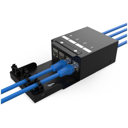 Digitus DN-93708-4 boîte de jonction réseau Noir