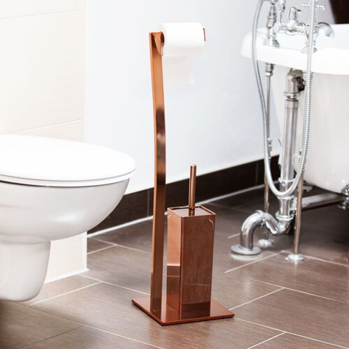 Relaxdays 10020410 Support et brosse pour toilettes