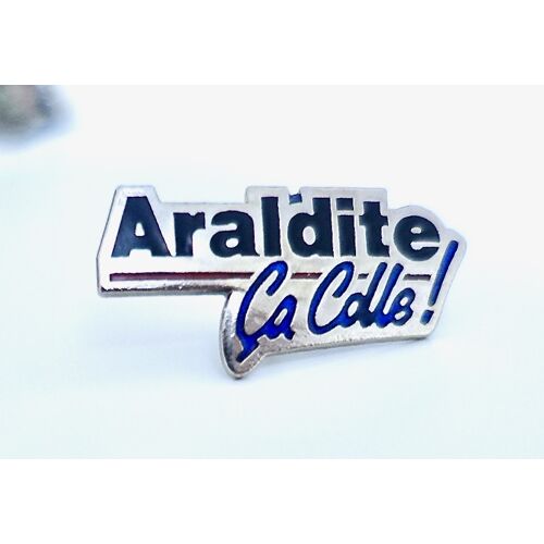Pins, Pin's Collection " Araldite Ça Colle!". Pins Argent. Pins Ecole. Bonne Qualité.