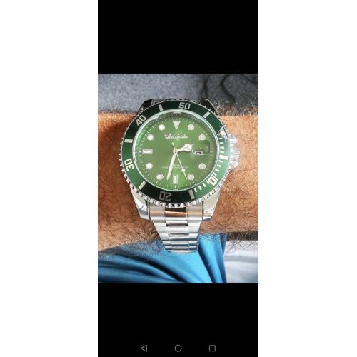 Montre Automatique Hommes Verte