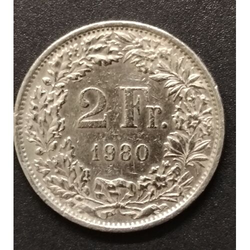 2 Francs Suisses 1980
