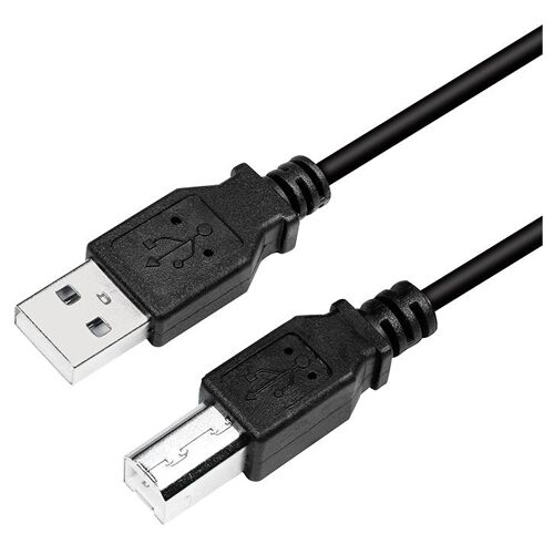 LogiLink CU0007B câble USB USB 2.0 2 m USB A USB B 0,48 Gbit/s Noir