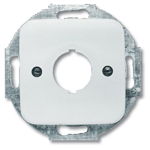 Busch-Jaeger 1724-0-1150 Plaque de commutation et obturateur Argent et Blanc
