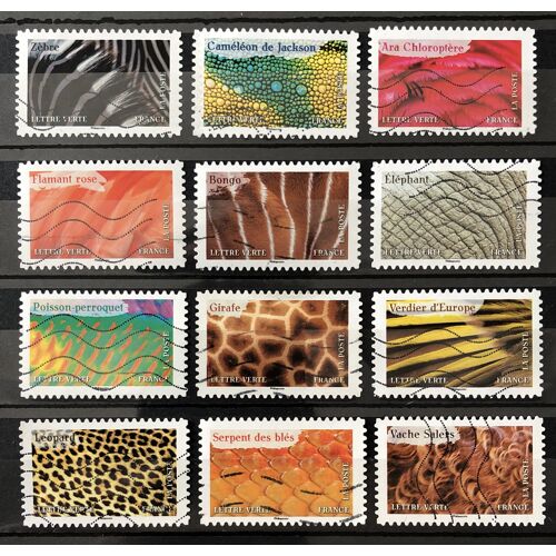 Série Animaux En Couleur - N° 2389 2390 2391 2392 2393 2394 2395 2396 2397 2398 2399 2400 Obl - France Année 2024 - Brn83 - N31731