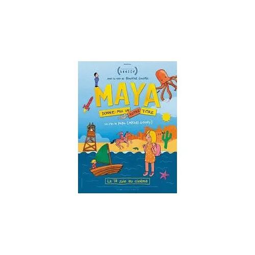 Maya, Donne Moi Un Autre Titre De Michel Gondry Avec Les Voix De Pierre Niney, Maya Gondry... - Affiche Originale De Film Format 120 X 160 Cm