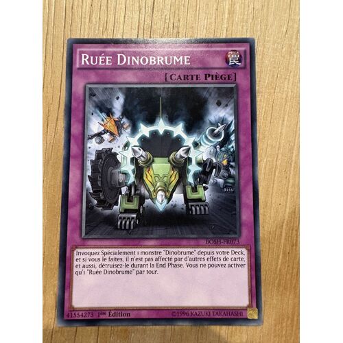 Carte Yu‑Gi‑Oh- Ruée Dinobrume Bosh‑Fr073 1ère Édition
