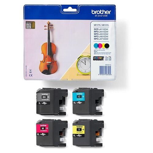Brother LC127XLVALBPDR - Noir, jaune, cyan, magenta - original - cartouche d'encre - pour Brother DCP-J4110DW
