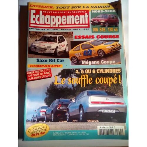 Echappement 355 De 1997 Alfa Gtv 3.0 V6 24v,Fiat Coupe 2.0 20v Turbo,Honda Prelude 2.2i Vti 4ws,Subaru Impreza Gt Serie Speciale,Nissan Primera Gt,Peugeot 106 S16 Chirat,205 Gti Testa Rossa,Mini Coope