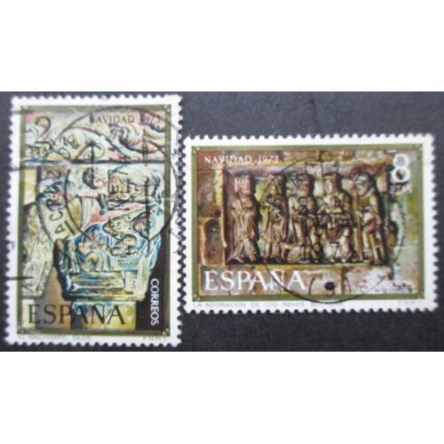 Espagne N°1817 Et 1818 Noel Oblitérés