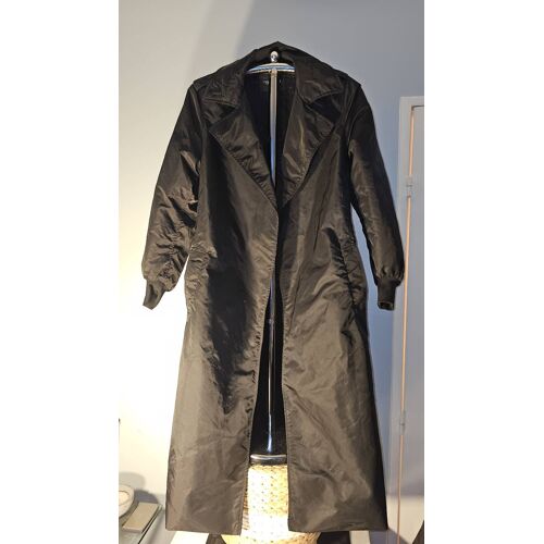Trench Long Noir Maje X Schott ¿ Modèle Goodwin ¿ Taille 36 (S)