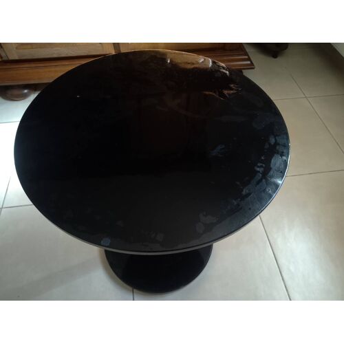 Table noir ronde