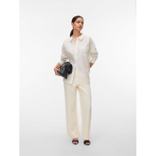 Vero Moda Awparina Shirt Chemise Col De Chemise De Smoking Manches Longues - M