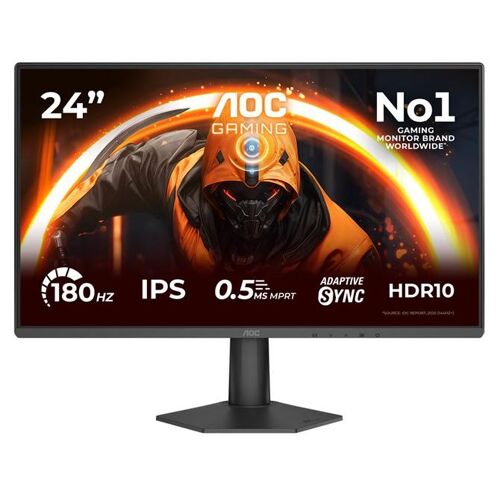 AOC Gaming 24G50F - G50 Series - écran LED - jeux - 24" (23.8" visualisable) - 1920 x 1080 Full HD @ 144 Hz - IPS - 300 cd/m² - 1500:1 - 0.5 ms - HDMI, DisplayPort - noir