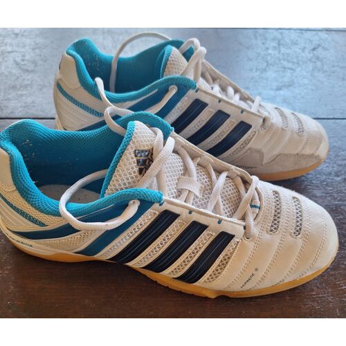 Chaussures Adidas Hommes Bleue Et Blanche Adiprene Taille 42.5